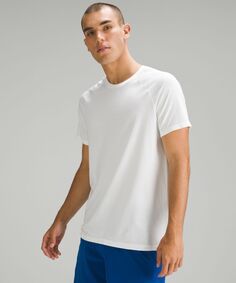 Рубашка с коротким рукавом Metal Vent Tech Lululemon, белый