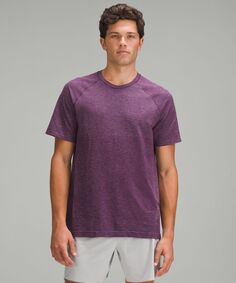Рубашка с коротким рукавом Metal Vent Tech Lululemon, фиолетовый
