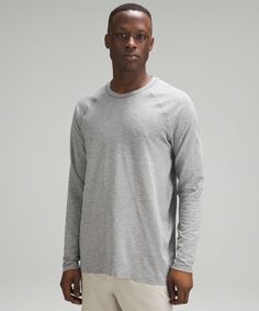 Рубашка с длинными рукавами Metal Vent Tech Lululemon, серый