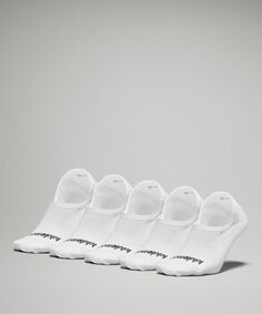 Женские носки-невидимки Daily Stride Comfort No-Show 5 шт Lululemon, белый