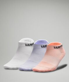 Женские носки до щиколотки на каждый день Stride Comfort 3 шт Lululemon, розовый