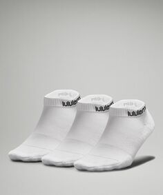 Женские носки до щиколотки на каждый день Stride Comfort 3 шт Lululemon, белый
