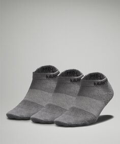 Женские носки до щиколотки на каждый день Stride Comfort 3 шт Lululemon, серый