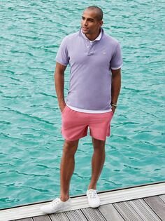Простые шорты для плавания Crew Clothing, светло-розовый
