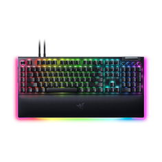 Игровая клавиатура Razer BlackWidow V4 Pro (Yellow Switch) с опорой, черный, английская раскладка