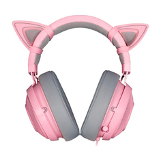 Проводная гарнитура Razer Kraken Quartz Edition Kitty Ears, розовый
