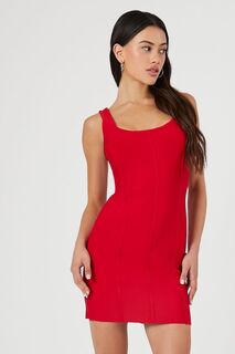 Бандажное мини-платье Forever 21, красный