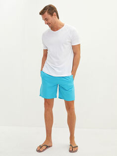 Базовые мужские пляжные шорты длиной до колена LCW SWIMWEAR