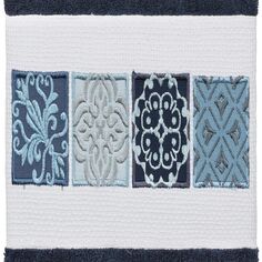 Домашний текстиль Linum, турецкое хлопковое банное полотенце с украшением Vivian, голубой