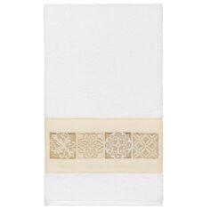 Linum Home Textiles Турецкий хлопок Vivian Набор украшенных полотенец из 3 предметов, белый