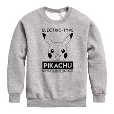 Электрическая флисовая куртка Pokemon Pikachu для мальчиков 8–20 лет Licensed Character