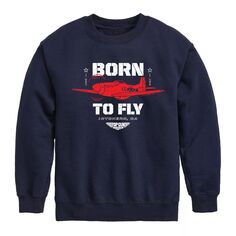 Флисовый свитшот Top Gun Maverick To Fly для мальчиков 8–20 лет Licensed Character, синий