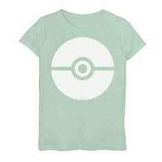 Белая футболка с рисунком Pokémon Pokeball для девочек 7–16 лет Licensed Character
