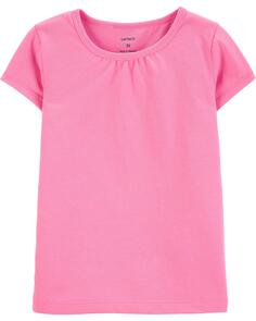 Хлопковая футболка для малышей Carter&apos;s, розовый Carters