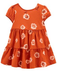 Ярусное платье для малышей с цветочным принтом Carter&apos;s Carters