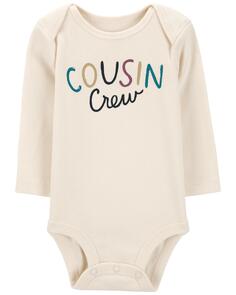 Боди Baby Cousin Crew с длинными рукавами Carter&apos;s, слоновая кость Carters