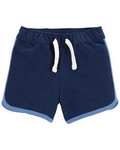Детские шорты без застежек из ткани френч терри Carter&apos;s, синий Carters