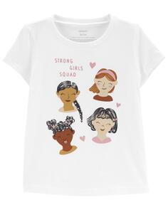 Футболка Baby Strong Girls Squad из джерси Carter&apos;s, белый Carters