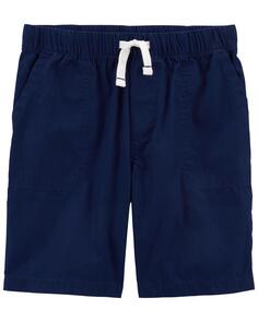 Детские поплиновые шорты без застежек Carter&apos;s, темно-синий Carters