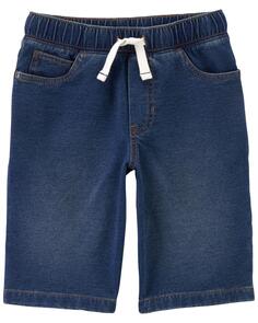 Детские вязаные джинсовые шорты без застежек Carter&apos;s, синий Carters