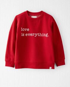 Флисовый пуловер Love is Everything из органического хлопка для малышей Carter&apos;s Carters