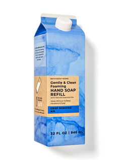 Сменный блок пенящегося мыла для рук Gentle &amp; Clean Crisp Morning Air, 32 fl oz / 946 ml, Bath and Body Works