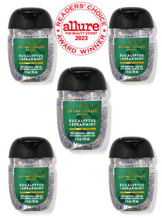 Дезинфицирующие средства для рук PocketBac, 5 шт. в упаковке Eucalyptus Spearmint, 1 fl oz / 29 mL Each, Bath and Body Works
