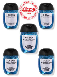 Дезинфицирующие средства для рук PocketBac, 5 шт. в упаковке Ocean, 1 fl oz / 29 mL Each, Bath and Body Works