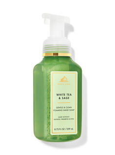 Нежное пенящееся мыло для рук White Tea &amp; Sage, 8.75 fl oz / 259 mL, Bath and Body Works