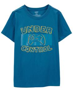Футболка Kid Under Control Video Game из джерси Carter&apos;s, синий Carters