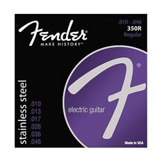 Струны Fender 350R для электрогитары шаровой наконечник из нержавеющей стали (калибр 10-46)