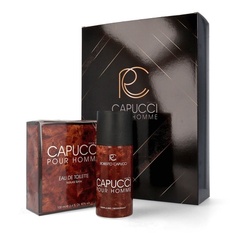 Парфюмерный набор для мужчин CAPUCCI pour Homme Gift Set Eau de Toilette 100ml + Deodorant 120ml