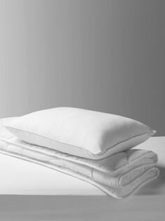 Комплект одеял и подушек для малышей John Lewis, который легко стирать, из 4 вещей, детская кроватка (120 x 140 см)