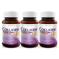 Набор пищевых добавок Коллаген II типа (UC-II) Vistra, 3 шт, 30 таблеток
