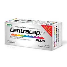 Мультивитамины THP Centracap Plus, 30 капсул Thai Health Products Co. (Thp)