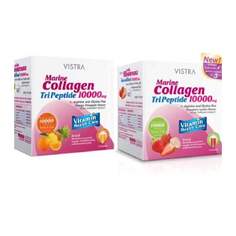 Коллаген Vistra Marine Collagen TriPeptide 1000 мг, 2 коробки по 10 саше