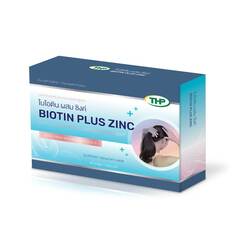 Биотин + Цинк THP Biotin Plus Zinc, 60 капсул Thai Health Products Co. (Thp)