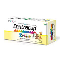 Мультивитамины для детей THP Centracap Zebbie, 30 капсул Thai Health Products Co. (Thp)