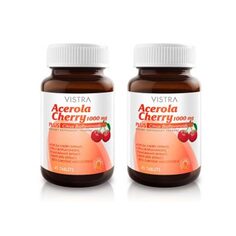 Пищевая добавка Vistra Acerola Cherry 1000 mg &amp; Citrus Bioflavonoids Plus, 2 банки по 100 таблеток