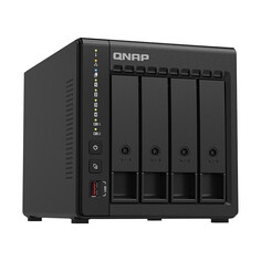 Сетевое хранилище QNAP TS-466C, 4 отсека, 8 ГБ, 3 диска на 8Тб, черный