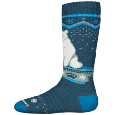 Носки Smartwool Wintersport Full Cushion Polar Bear безрецептурные носки — детские, синий