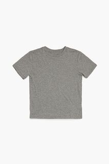 Детская хлопковая футболка с круглым вырезом Forever 21, серый