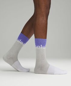 Мужские носки с круглым вырезом Daily Stride Comfort Lululemon, лавандовый