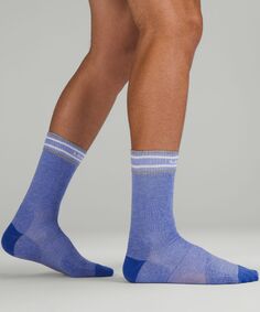 Мужские носки с круглым вырезом Daily Stride Comfort Lululemon, индиго