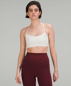 Бюстгальтер Flow Y Nulu Lululemon, белый