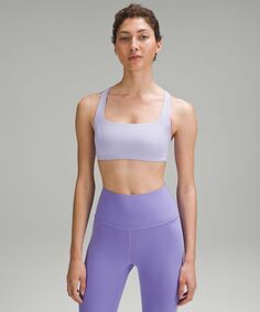 Бюстгальтер для йоги SmoothCover Lululemon, сиреневый