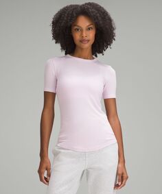 Рубашка с короткими рукавами Hold Tight Lululemon, розовый