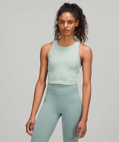 Майка Wunder Train Racerback Lululemon, серебряный