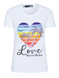 Топ Love Moschino, белый