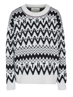 Пуловер Tommy Hilfiger, белый/черный